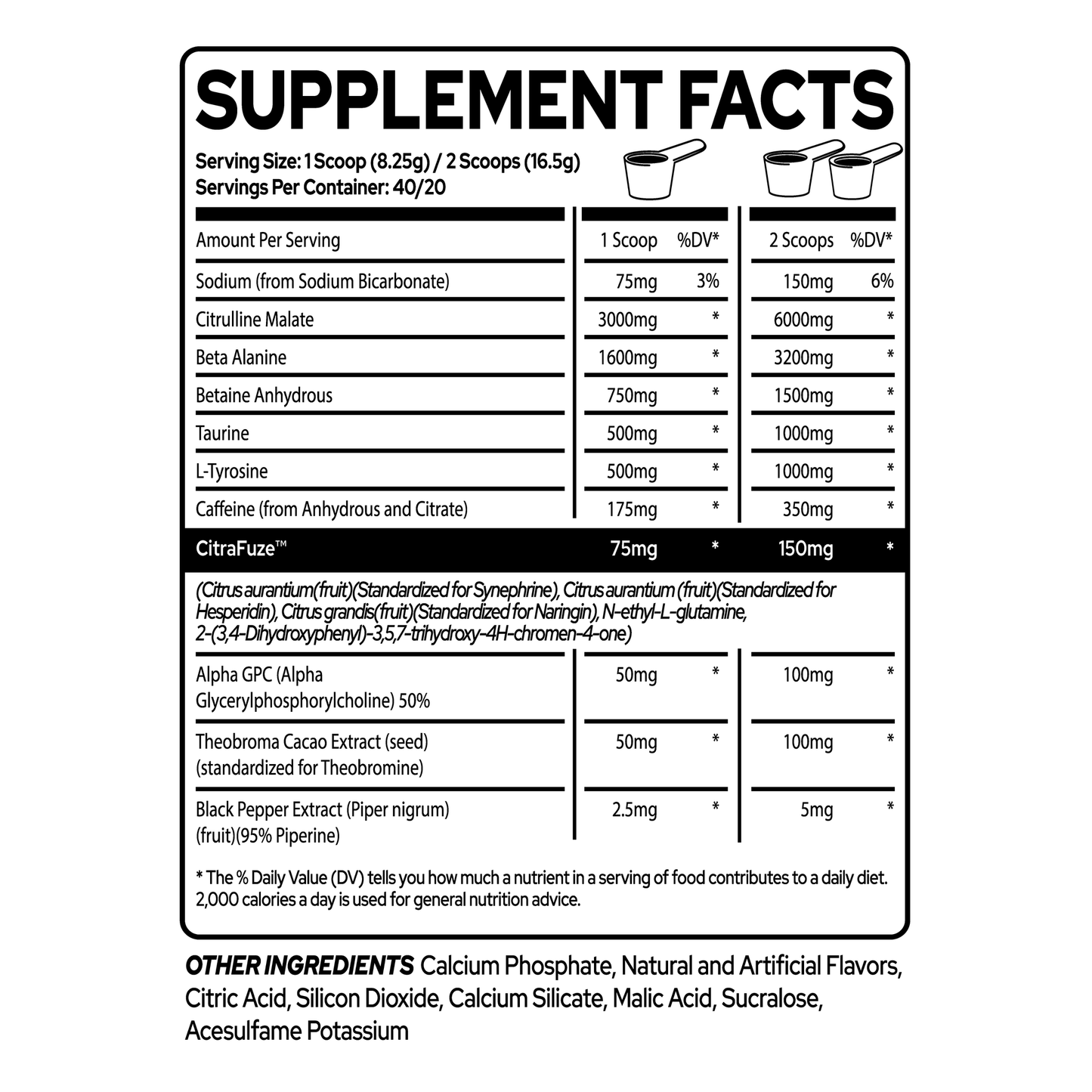Fuze 2.0 Pre Workout-Stax Nutrition Center