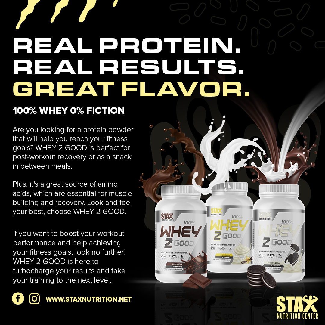 Whey2Good Protein-Stax Nutrition Center