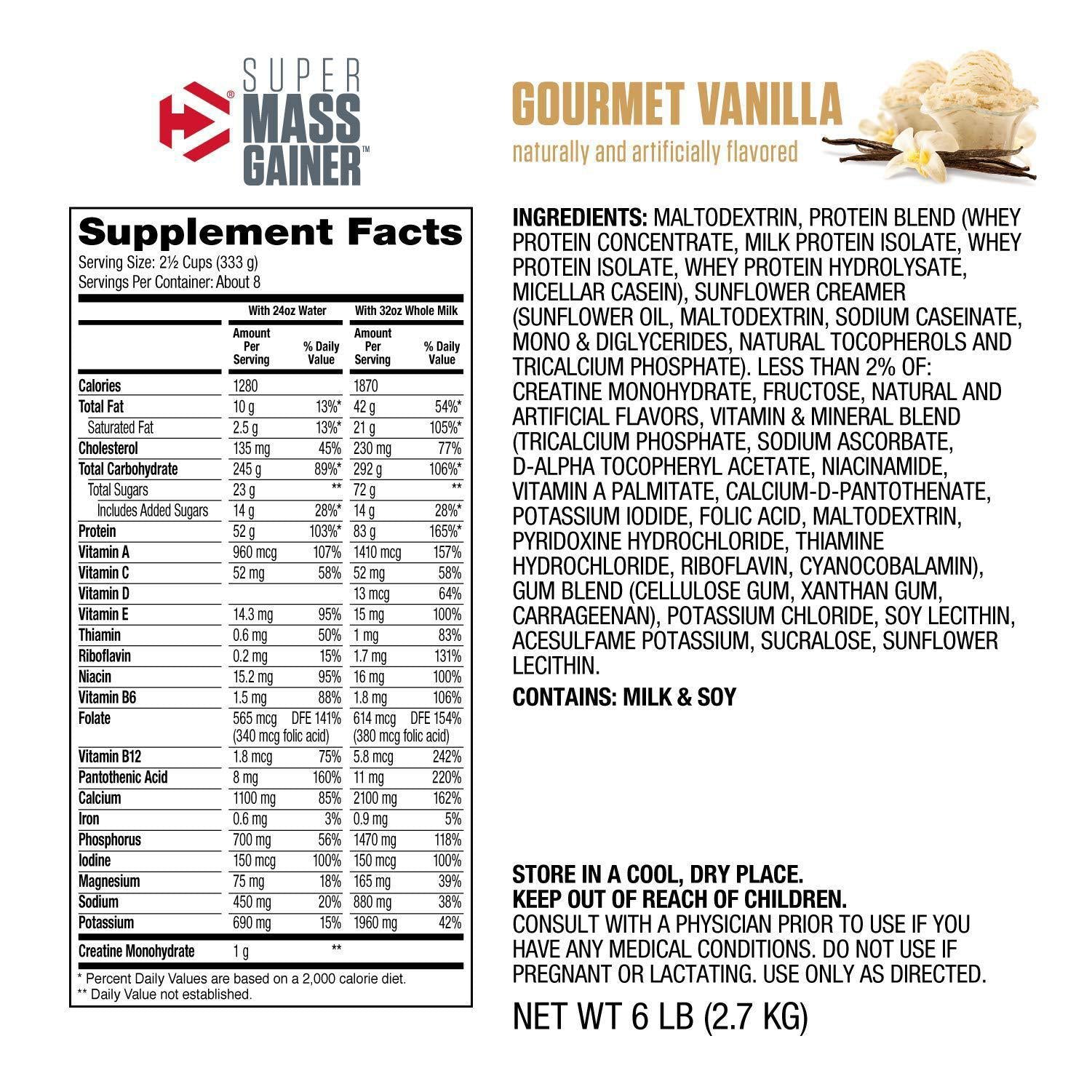 Mass Gainer (6lbs) Dymatize-Stax Nutrition Center