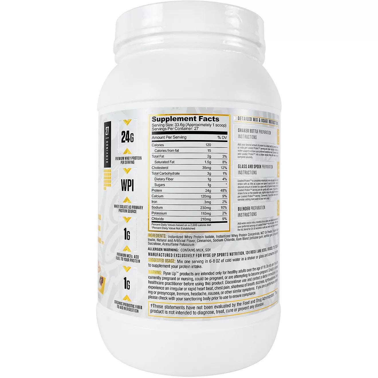 Ryse Loaded Protein-Stax Nutrition Center