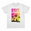 Pink Sum Stripe Tee-Stax Nutrition Center