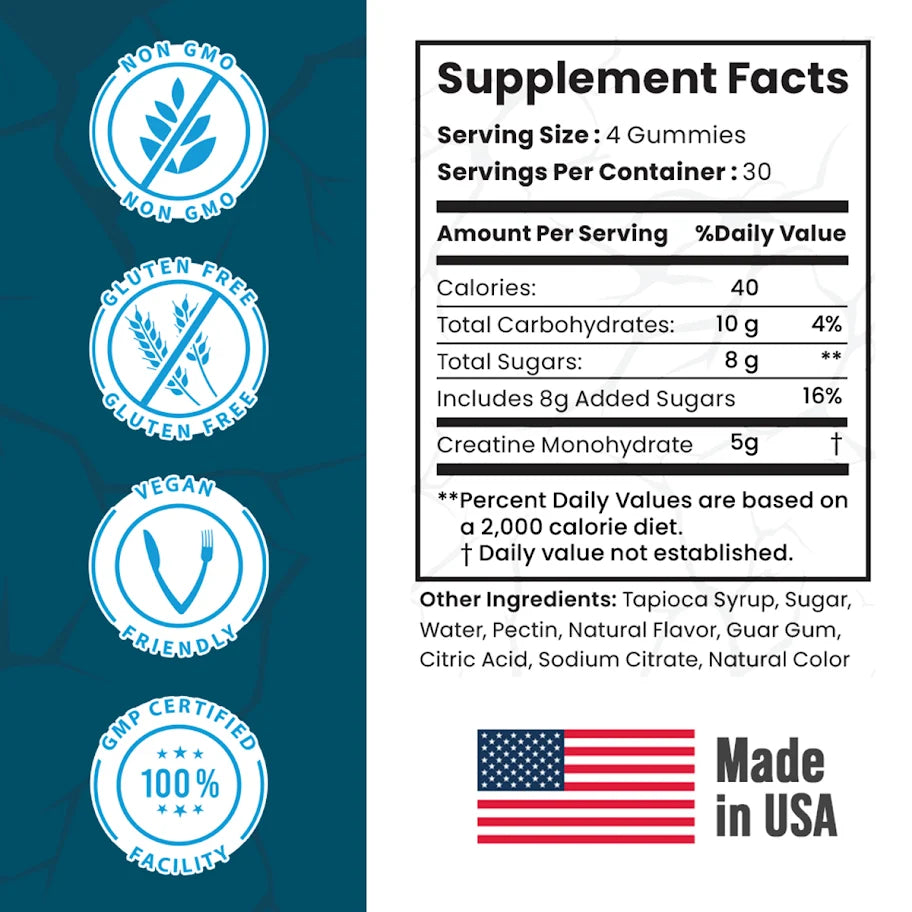 SMASH Creatine Gummies 120ct