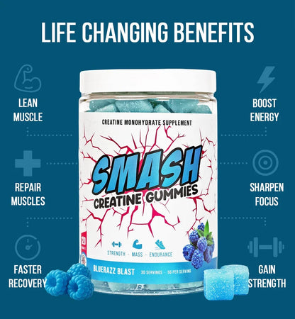 SMASH Creatine Gummies 120ct