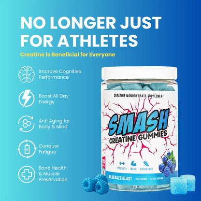 SMASH Creatine Gummies 120ct